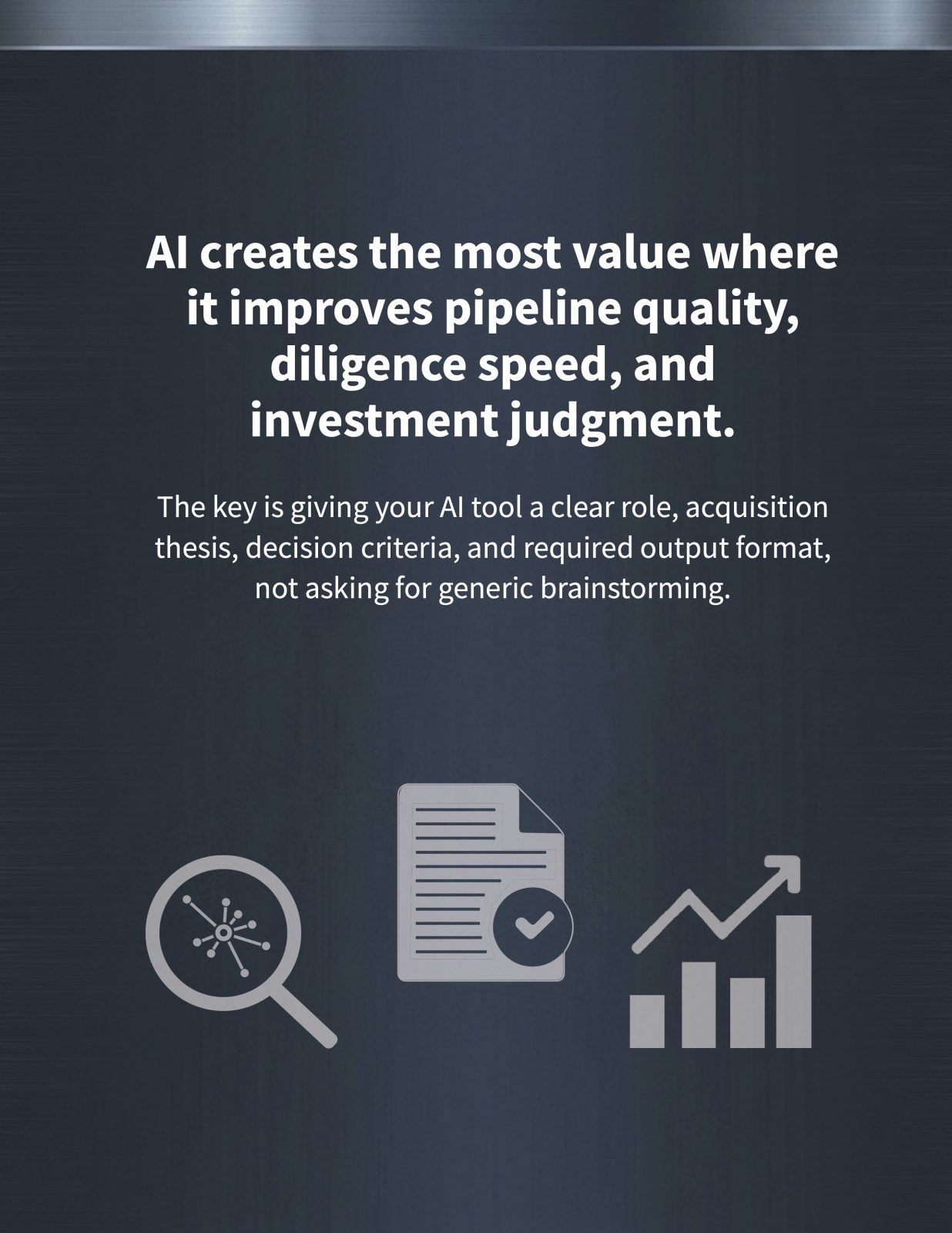 The best AI use cases are tied directly to better decisions 2 MA Ai Corporate Development Illustrator Version Page 2